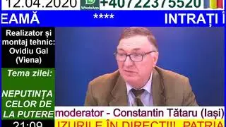 Emisiunea Vocea Poporului Live din 12 04 2020