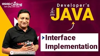 Interface Implementation in Java | Multiple Inheritance | Java for Developers | #Java #Lec62
