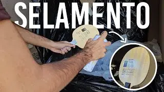 Fazendo o SELAMENTO da minha Raquete de Tênis de Mesa (Sanwei T5000)
