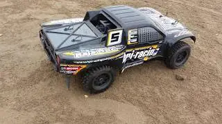 Hpi baja 5sc 1/5 scale race pipe sound.