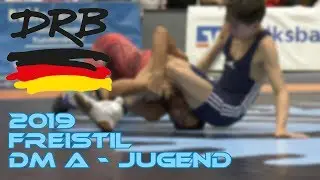 RINGEN - DM 2019 A-Jugend (Freistil) - 48kg Finale Karamjeet HOLSTEIN vs. Lucas HANKE