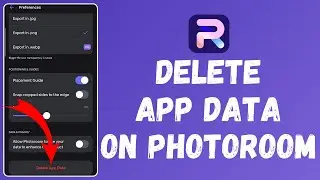 How to Delete App Data on Photoroom (2024) | Remove App Data in Photoroom