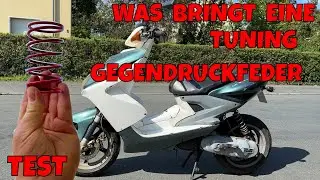 Was bringt eine h&auml;rtere Gegendruckfeder beim Roller? Vorher Nachher Vergleich