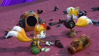Sonic Prime: Sails throws his self made bomb at the enemies!