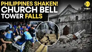 Philippines Earthquake LIVE: Church Bell Tower Falls Down As Philippines Hit By Earthquake | On CAM