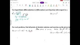 9-10 2nd Semester Calc Exam Review