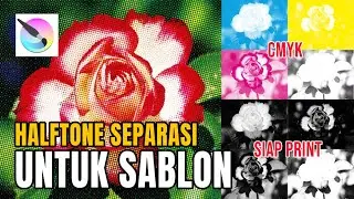 Tutorial Krita, Cara Bikin Halftone Separasi Untuk Sablon Kaos