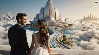 Celestial Architecture in 4K | Dream Palace Voyage Through Floating Cities & Tranquil Music