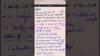 Csf analysis #music #dance #study#youtubeshorts #youtube