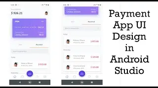 Payment App UI Design in Android Studio