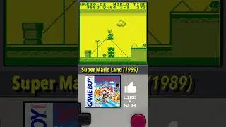 Did you play SUPER MARIO LAND? (GameBoy 1989)