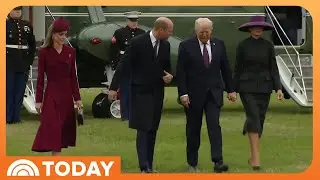 Watch: Royals Greet President Trump, First Lady During UK Visit
