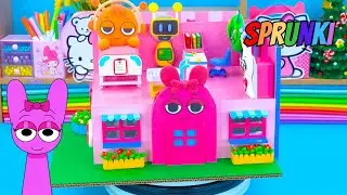 Incredibox Sprunki - Construct Sprunki Hospital out of cardboard using Pinki, Oren Room & Fun Bot.