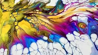 (611) 5 Fun Acrylic Pours! Deep Channel Dive! Kiss, Cloud, Ring, Split Cup and Funky Cup!