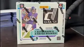 2022 Clearly Donruss Football Hobby Box Review! Crazy Auto🔥