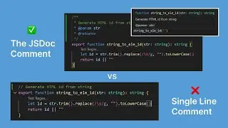 JSDoc comment tips & tricks in JavaScript programming