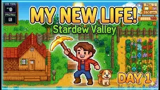 DAY 1 on the Farm! Starting Fresh in Stardew Valley 🌾 #StardewValley #StardewValleyGameplay
