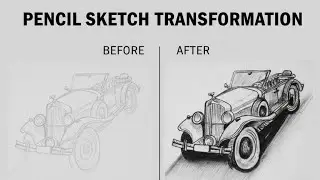 Vintage car pencil sketch art watch full video and subscribe my channel thanks for watching 🙏🙏☺️