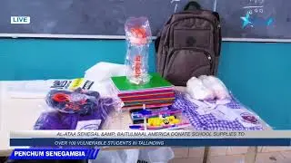 Al ATAA Senegal & BAITULMAAL Donate School Supplies To Over 100 Vulnerable Students In Tallinding