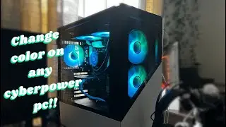 HOW CHANGE TO ANY COLOR ON CYBERPOWER PC RGB LIGHTING( MOTHERBOARD CONTROL!!)