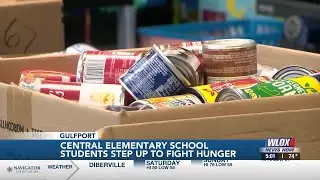 Central Elementary students step up to fight hunger with food drive