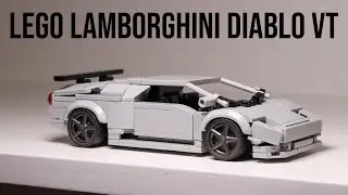 LEGO Lamborghini Diablo VT Moc - How I Built it