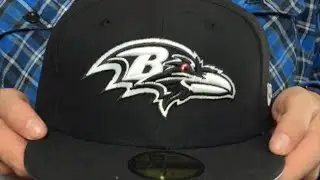 Ravens 'NFL TEAM-BASIC' Black-White Fitted Hat by New Era