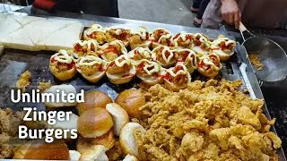 KFC Style ZINGER BURGER | Burger King near me | Best Burger | Street Food