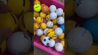 How to wash and clean rare quality golf balls with water step by step...