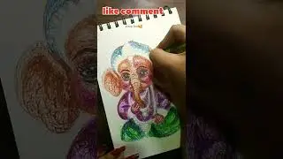cute ganesha 🥰scrabble art #drawing  #ganesha #shorts #shortsviralvideo