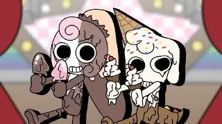 🍨 ♪ MELT ICE CREAM ♪🍨 (Dandys World OCS Animation) (Feat. The Ice Cream Siblings)