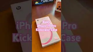Распаковка и демонстрация чехла-подставки Beats для iPhone 17 Pro