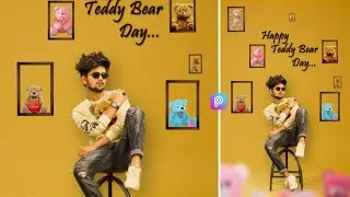 Picsart happy Teddy bear day photo editing | Picsart valentineday week's photo editing | PD Editor |