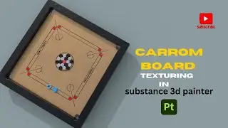 carrom board texturing in substance 3d painter \\ #support #viralvideo #trending