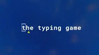 ⌨The Typing Game - Roblox | /w @majidwasi1 [COMPETITIVE TYPING RACE ROUNDS]