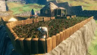 Valheim в соло #21 Викинг фермер, пастух, ну ещё строитель и не только