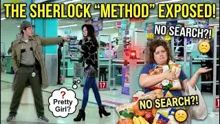 Sherlock Holmes as a Security Guard: He only searches the pretty ones? 🕵️&zwj;♂️🛍️