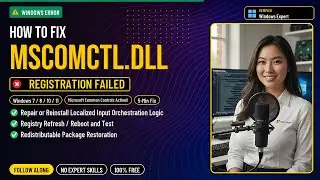 Fix mscomctl.dll OCX Error!