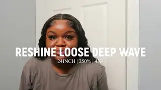 RESHINE LOOSE DEEP WAVE | BEGINNER DIY WIG CUSTOMIZATION + WIG INSTALL