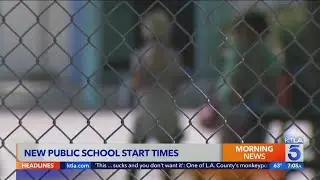 California pushes back public school start times