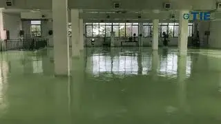 PT-980 Large flow paint sprayer spraying epoxy floor  paint, can spray 600 square meters in one hour