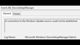 CARA MENGATASI Event ID 200 A connection to the Windows Update service could not be established