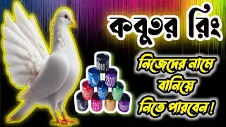 WORLD BEST PIGEON LEG RING | সব থেকে ভালো কবুতর রিং লিখে নিতে পারবেন নিজেদের নামে | KOBUTOR TAG