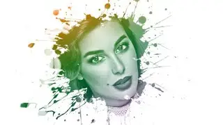 Photoshop Tutorial: Brush Effect Portrait (Brush) | Photo Manipulation | Photoshop CC