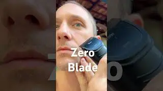 Beard Trimmer Beardscape Zero Blade test for neck and cheek clean up