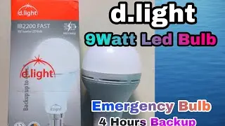 @D.light Led Emergency 9Watt Bubl 4hour Back