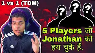 😱🔥Pro Players Who Killed @JONATHANGAMINGYT in 1 vs 1 TDM | Jonathan PUBG TDM Battle