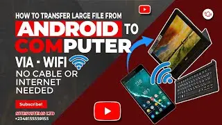 How to transfer large files - wifi transfer (no cable or internet needed)