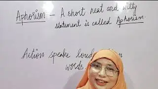 Aphorism and Euphemism- MEANING /Speak English#beginners#@Learn and Grow 26#speak easy#Vocabulary.