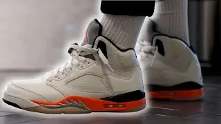 AIR JORDAN 5 RETRO 'ORANGE BLAZE' Review + On Feet *Shattered Backboard